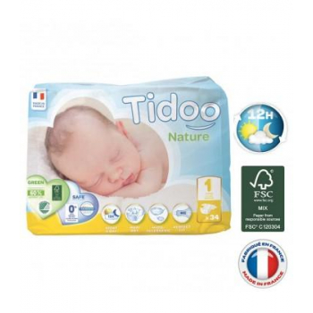 Jumbo NEWBORN 34 couches écologiques T1 - 2 à 5 kg