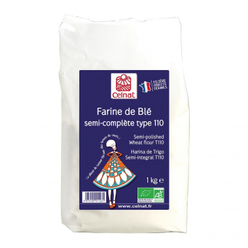 Farine de Blé complète type 110, Celnat, 1kg