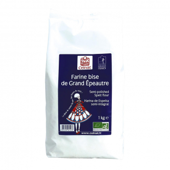 Farine bise de grand épeautre 1kg bio - Celnat