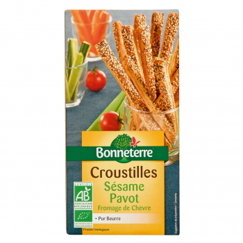 Croustilles sésame-pavot 100g bio - Bonneterre