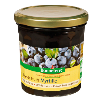 Rêve de fruits myrtille 350g bio - Bonneterre
