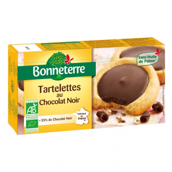 Tartelettes au chocolat noir 125g bio - Bonneterre