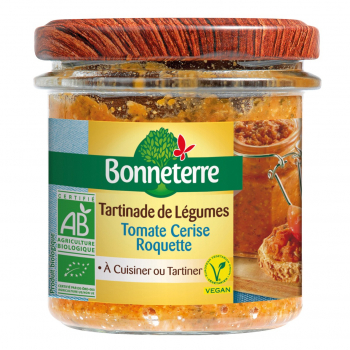 Tartinade de légumes tomate cerise-roquette 135g bio - Bonneterre