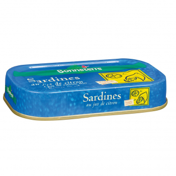 Sardines au jus de citron 69g - Bonneterre