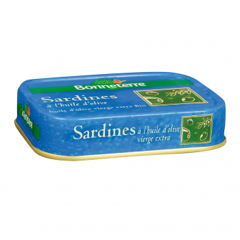 Sardines à l'huile d'olive bio 115g - Bonneterre