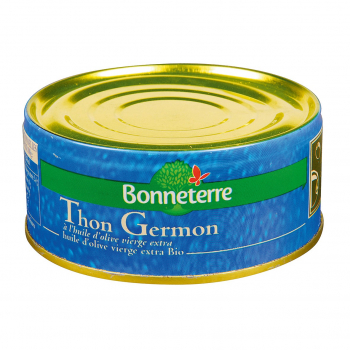Thon germon huile d'olive bio 80g - Bonneterre