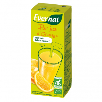 100% pur jus d'orange 20cl bio - Evernat
