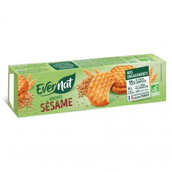 Biscuits Sésame Bio 150g-Evernat
