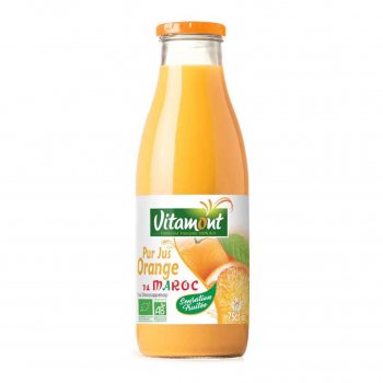 Pur jus d'orange du Maroc Sensation Fruitée 75cl bio - Vitamont
