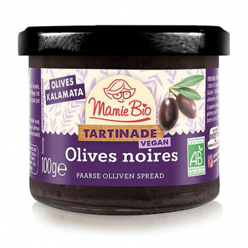 Tartinade olives noires Kalamata 100g bio - Mamie Bio