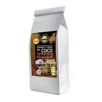 Farine de coco complète 1kg bio - Biosagesse