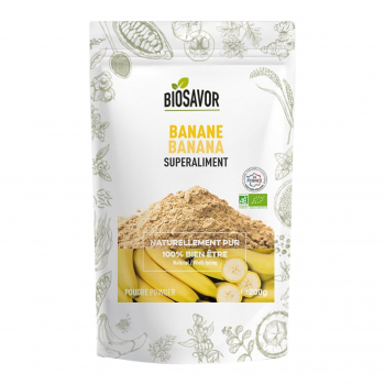 Mix Protéines Banane en poudre 400g bio - Biosavor