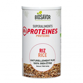 Protéines de Riz en poudre 400g bio - Biosavor