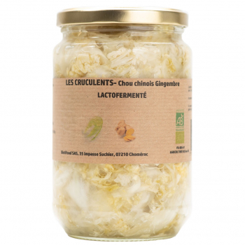 Chou chinois gingembre lactofermentés 180g bio - Les Cruculents