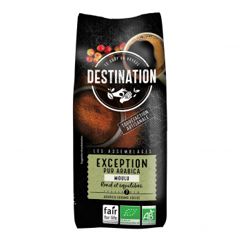 Café exception pur arabica moulu 500g Bio - Destination