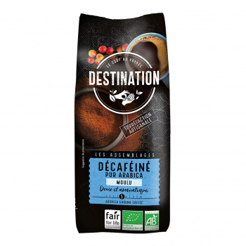Café deCaféine methode douce pur arabica moulu 500g Bio - Destination
