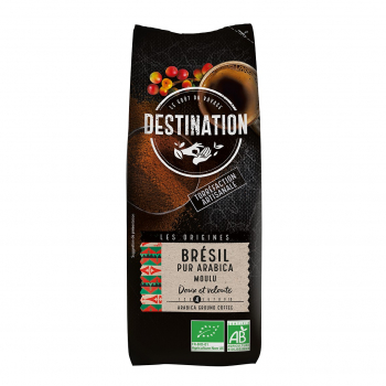 Café brésil pur arabica moulu 250g Bio - Destination