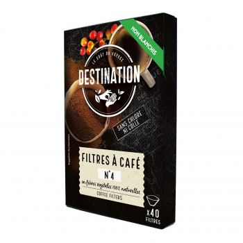 Filtres a Café n°4 degradables bruns x40 Bio - Destination