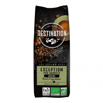Café exception pur arabica grains 250g Bio - Destination