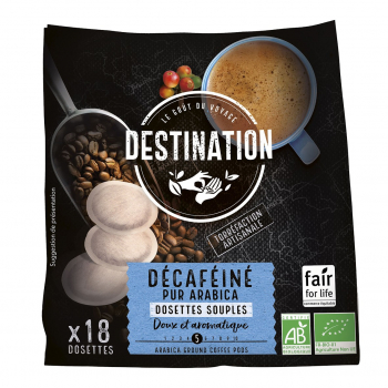 Café dosettes deCaféine 18x7g Bio - Destination
