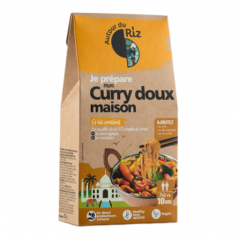 Kit recette Curry doux maison 302g Bio - Autour du Riz