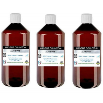 Argent colloïdal à 30 ppm 3 Litres