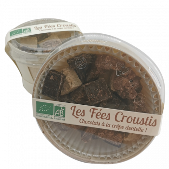 Les Fées Croustis (assortiment de chocolat à la crêpe dentelle) - 170g