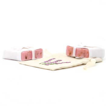 Lot Savons naturel Rose x2