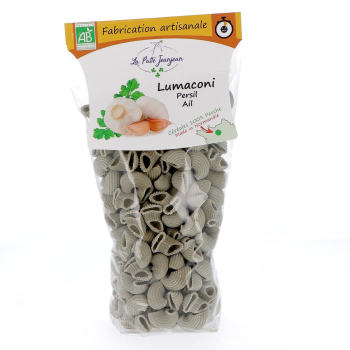Pâtes Lumaconi - Persil & Ail bio, 250 g