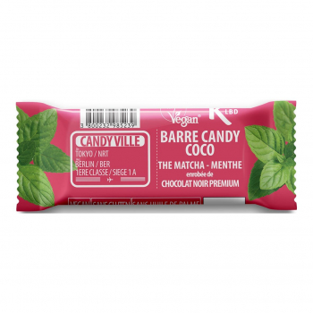 Barre Candy Coco Matcha Menthe 50g Bio - Candy Ville