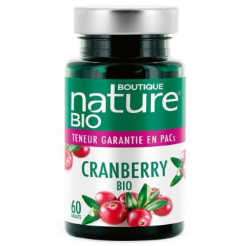 BOUTIQUE NATURE - Cranberry bio - Confort urinaire - 60 gélules