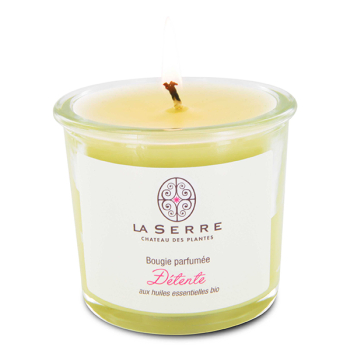 Bougie parfumée aux huiles essentielles/Détente