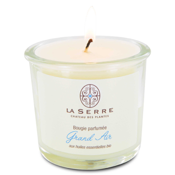 Bougie parfumée aux huiles essentielles/grand air