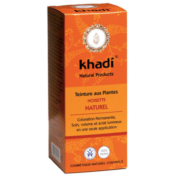 KHADI - Noisette naturel - Coloration végétale naturelle 100g