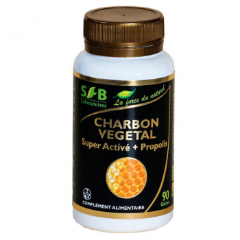 SFB LABORATOIRES - Charbon végétal Super activé et Propolis verte 240mg - 90 gélules