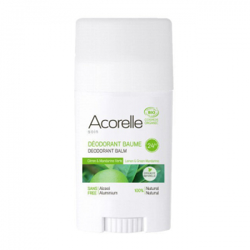 ACORELLE - Déodorant baume bio Citron et Mandarine verte 40g