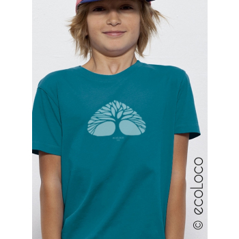 T shirt bio RESPIRE  imprimé en France artisan mode éthique équitable vegan fairwear enfant 
