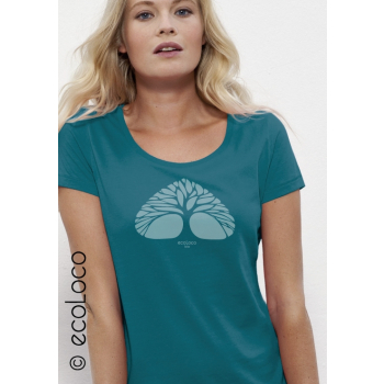 T-shirt bio RESPIRE imprimé en France artisan mode éthique fairwear vegan