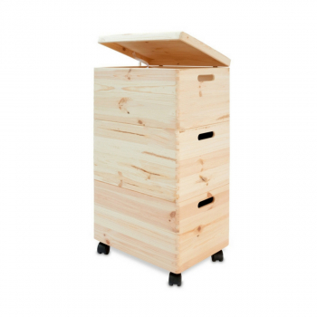 Bacs empilables sur roulettes - Chariot 1