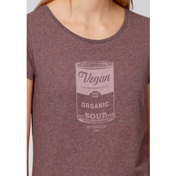 T-shirt bio VEGAN imprimé en France artisan mode éthique faiwear vegan