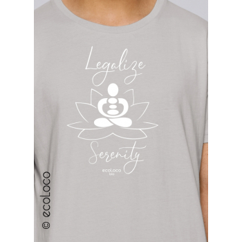 T shirt bio meditation SERENITY France artisan yoga bien-être