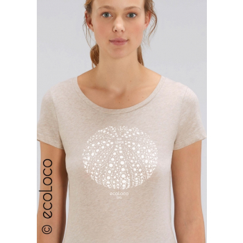 T shirt bio Oursin SEA LOVE artisan France créateur mode éthique