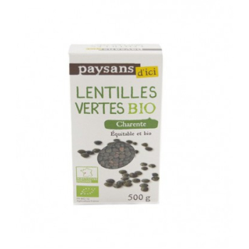 PAYSANS D'ICI - Lentilles vertes de Charente bio