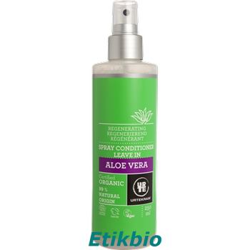 URTEKRAM spray après shampoing bio aloe vera 250 ml.