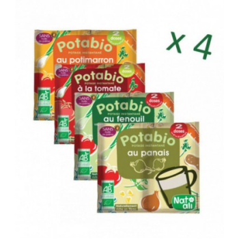NAT-ALI - Potabio : potage bio instantané Lot d'hiver