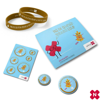 Kit de Signalisation « pas de Gluten pour le petit loup » ALLERGN