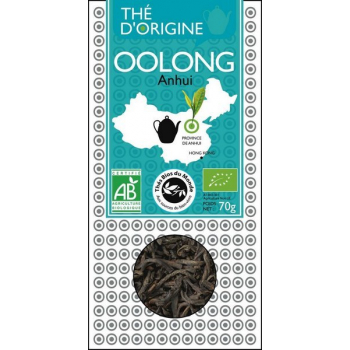 AROMANDISE - Thé bleu-vert Oolong bio de Chine - Boîte de 70g