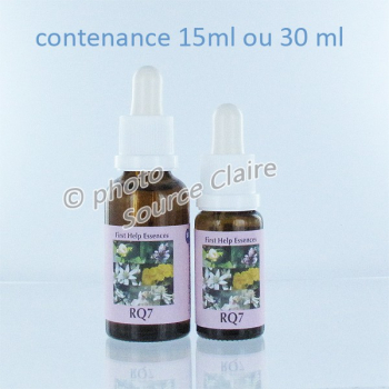 RQ7 Remède d'urgence aux 7 fleurs*, Contenance: 30 ml