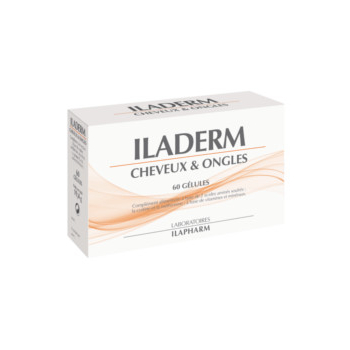 Iladerm cheveux et ongles - Acide aminés, vitamines et minéraux - Fortifiant - 60 gélules