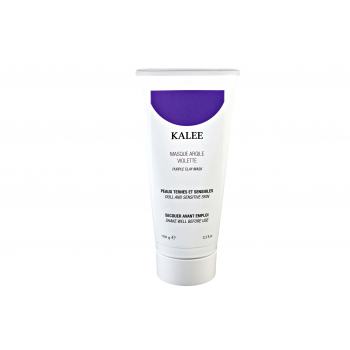 Masque argile violette peaux ternes et sensibles.